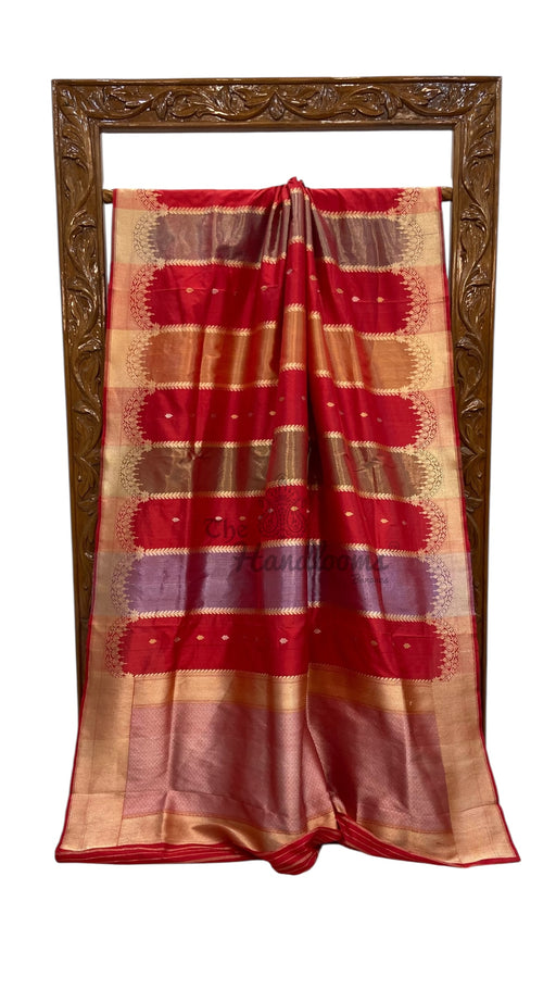 Pure Katan Silk Banarasi Handloom Saree - Rangkat - The Handlooms