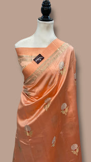 Pure Mango Silk Banarasi Handloom Saree - The Handlooms