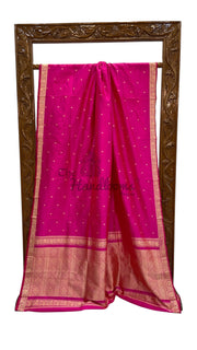 Pure Katan Silk Reshmi Zari Banarasi Handloom Saree - The Handlooms