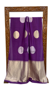 Moonga Georgette Handloom Banarasi Saree - The Handlooms