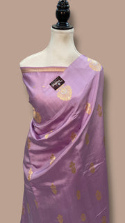 Pure Katan Silk Banarasi Handloom Saree - All over Kadua Motifs - The Handlooms