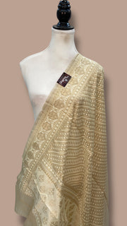 Pure Cotton Banarasi Handloom Dupatta - The Handlooms