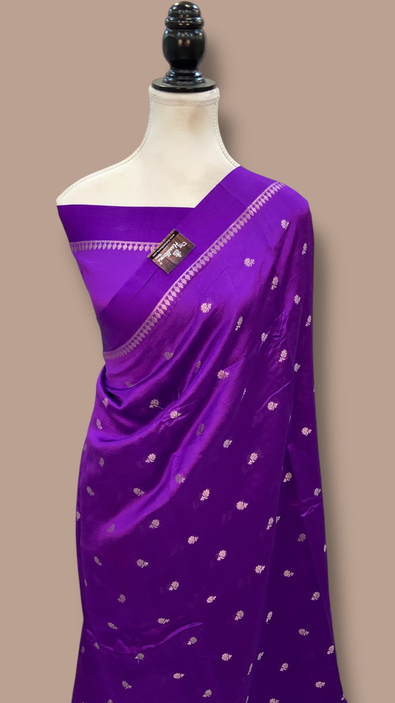 Pure Mango Silk Banarasi Handloom Saree - The Handlooms