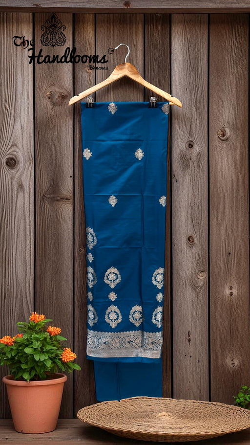 Pure Katan Silk Handlooms Banarasi Dress material - The Handlooms