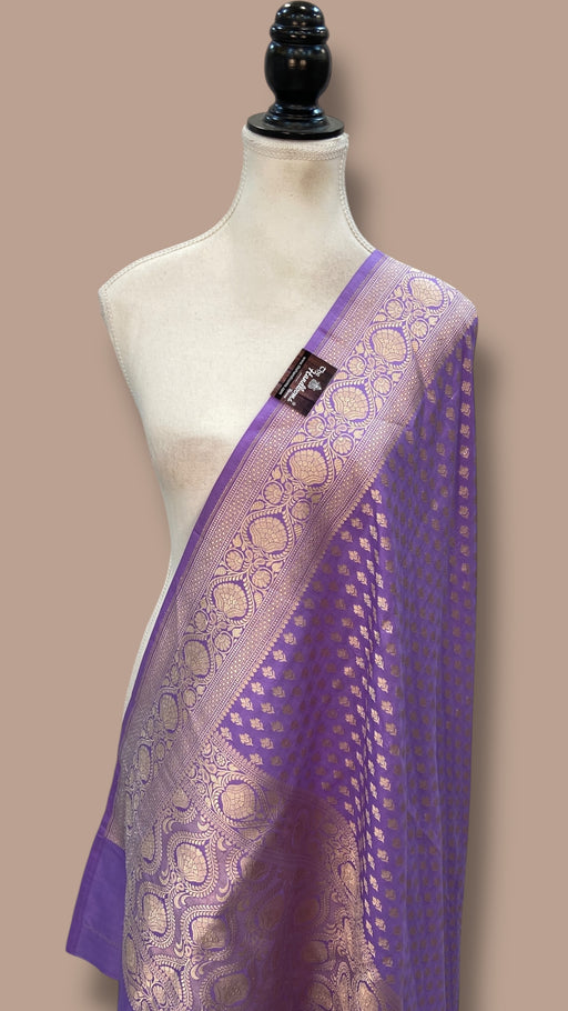 Pure Katan Silk Handloom Banarasi Dupatta - The Handlooms