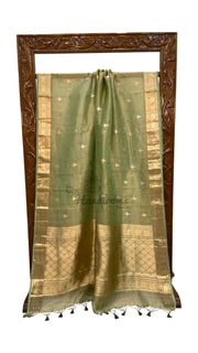 Pure Kora Tissue Handloom Banarasi Saree - The Handlooms
