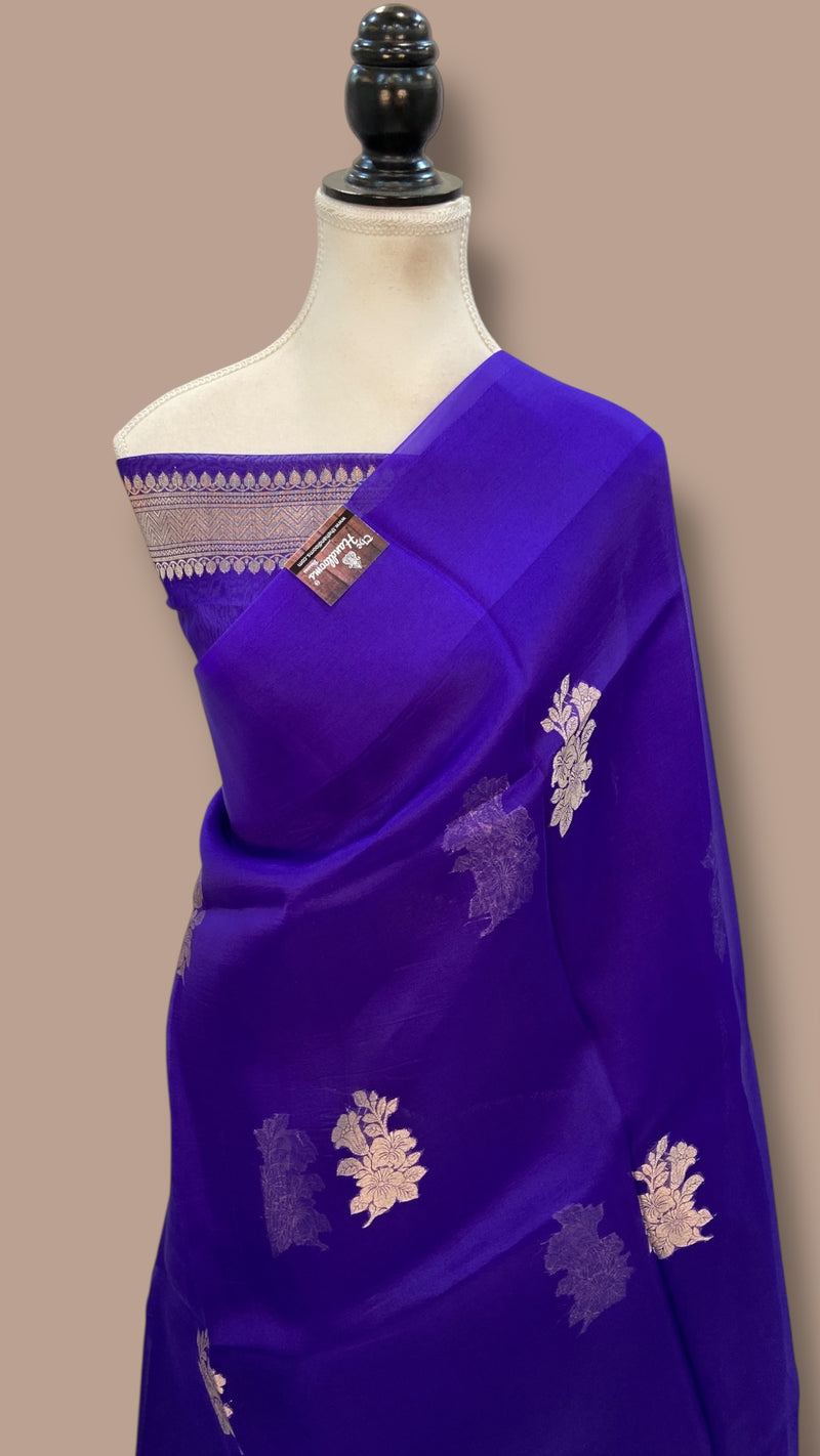 Pure Kora Handloom Banarasi Saree - The Handlooms
