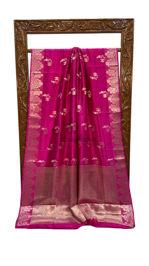 Pure Mango Silk Banarasi Handlokom Saree - The Handlooms