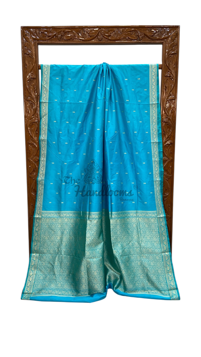 Pure Katan Silk Reshmi Zari Banarasi Handloom Saree - The Handlooms