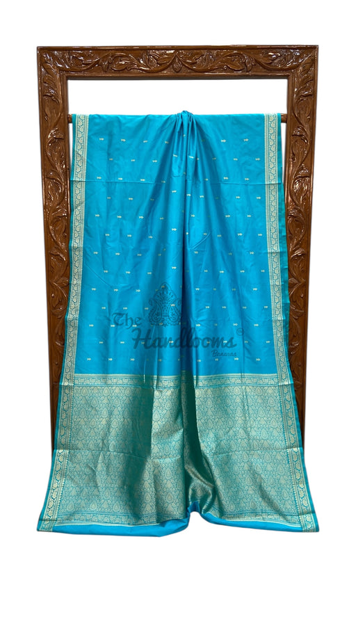 Pure Katan Silk Reshmi Zari Banarasi Handloom Saree - The Handlooms