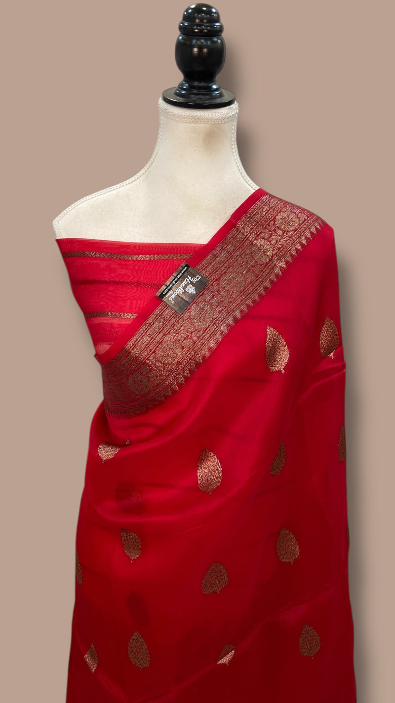 Pure Kora Handloom Banarasi Saree - The Handlooms