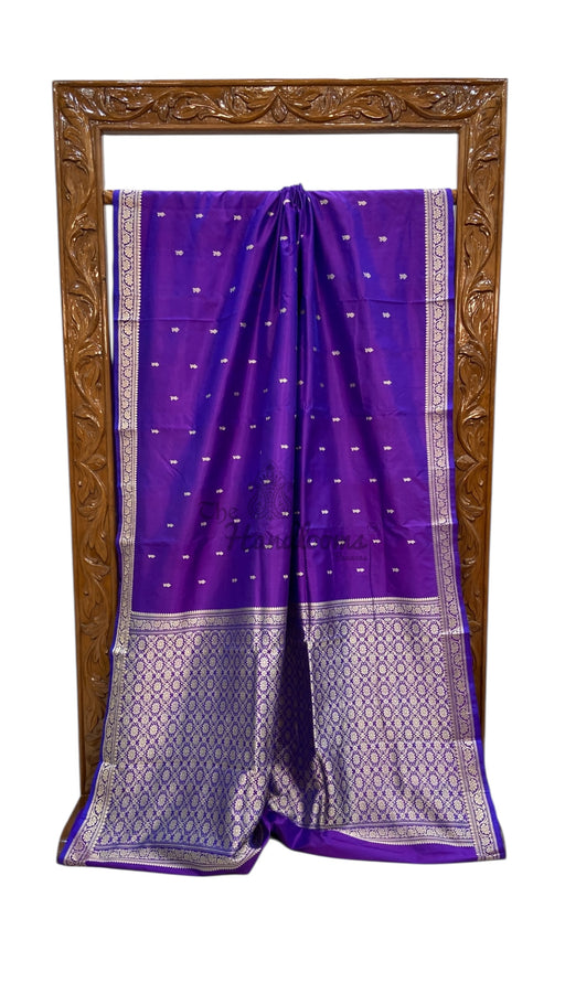 Pure Katan Silk Reshmi Zari Banarasi Handloom Saree - The Handlooms