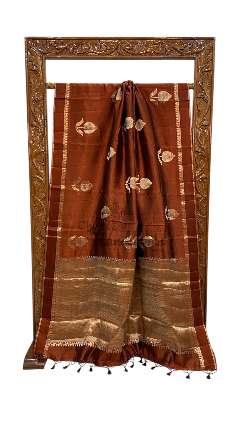 Pure Mango Silk Banarasi Handloom Saree