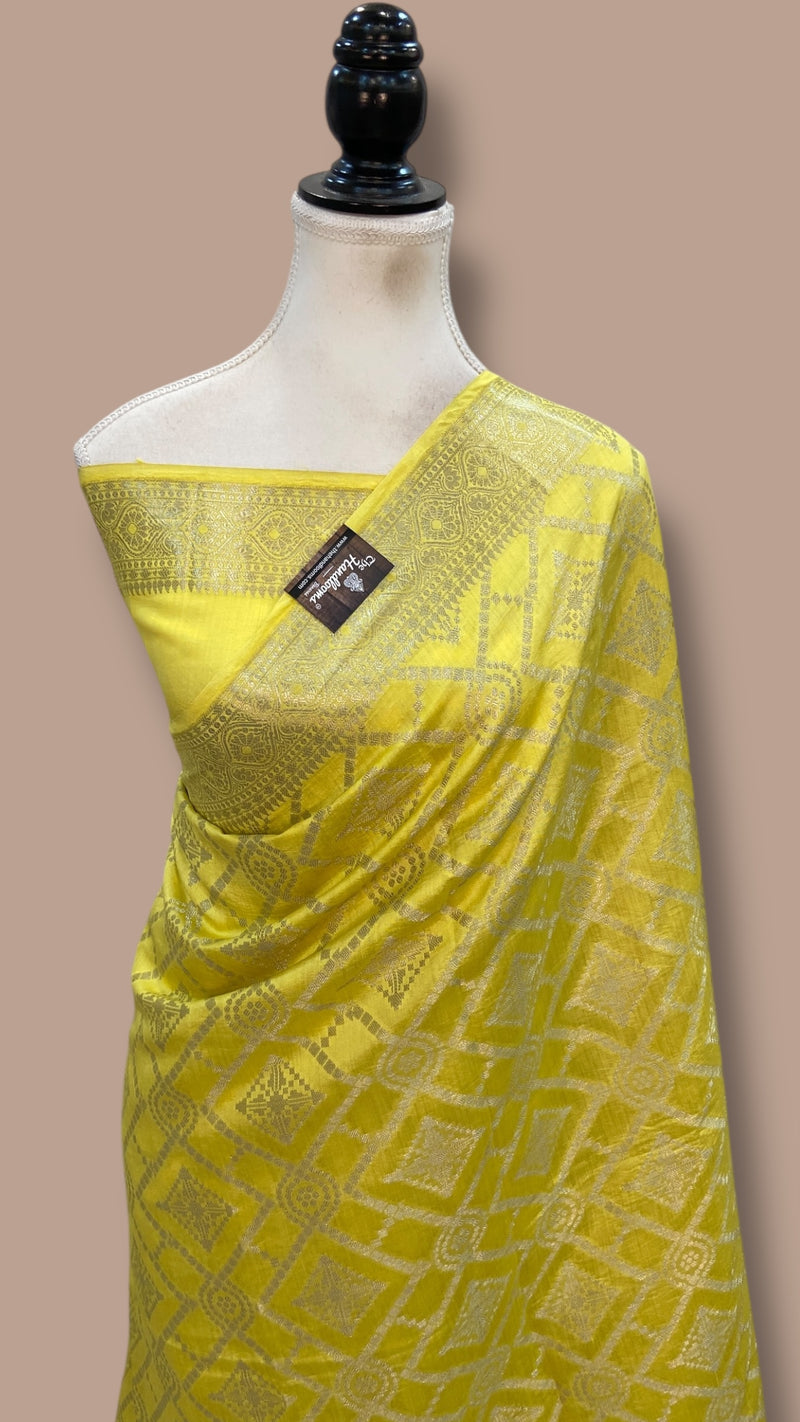 Pure Chiniya Silk Khaddi Handloom Banarasi Saree