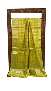 Pure Chiniya Silk Khaddi Handloom Banarasi Saree - The Handlooms