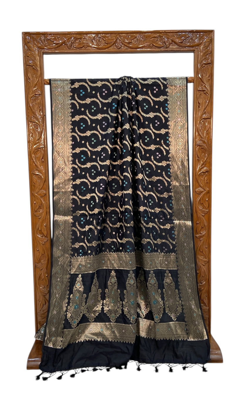 Pure Chiniya Silk Handloom Banarasi Saree - The Handlooms