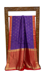 Moonga Georgette Handloom Banarasi Saree - The Handlooms