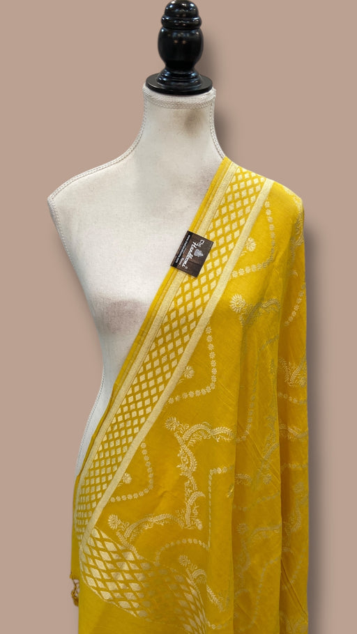 Pure Moonga handloom Dupatta - The Handlooms