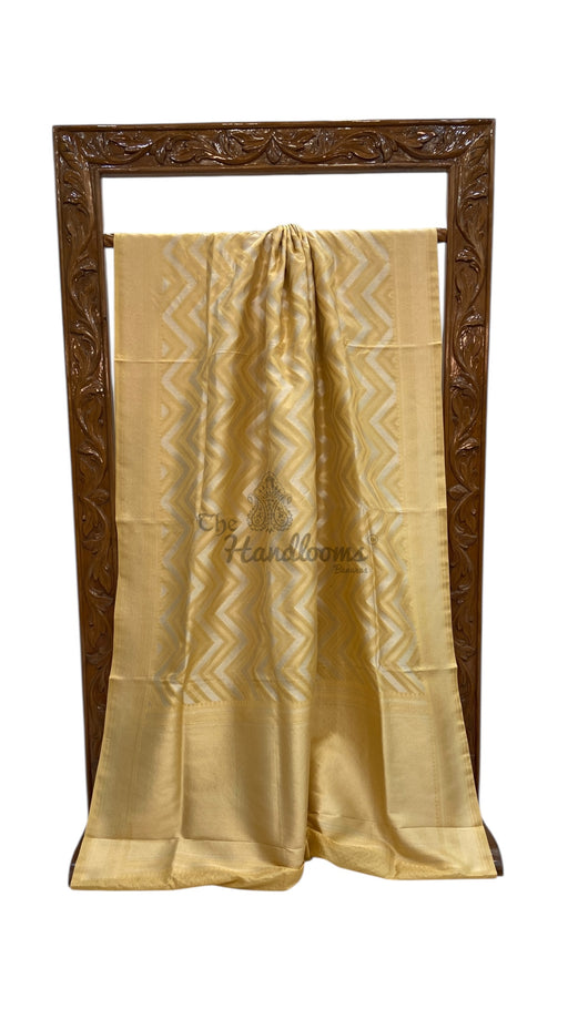 Pure Katan Silk Banarasi Handloom Saree - All Over Sona Roopa Jaal Work - The Handlooms
