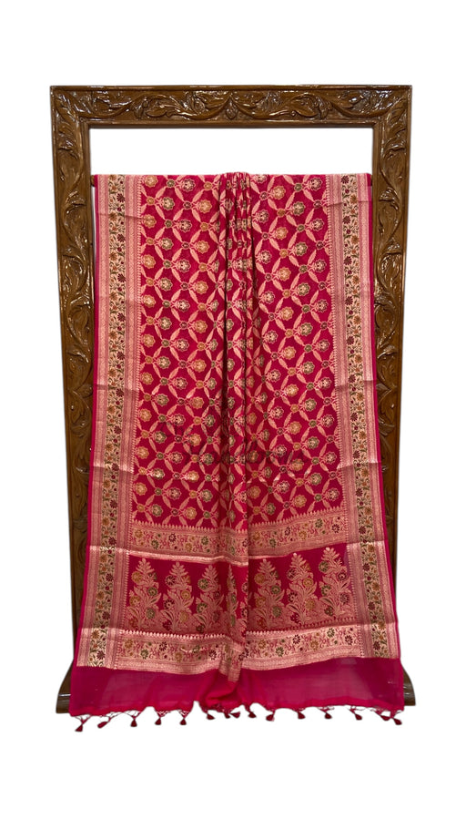 Pure Chiffon Khaddi Banarasi Saree - The Handlooms