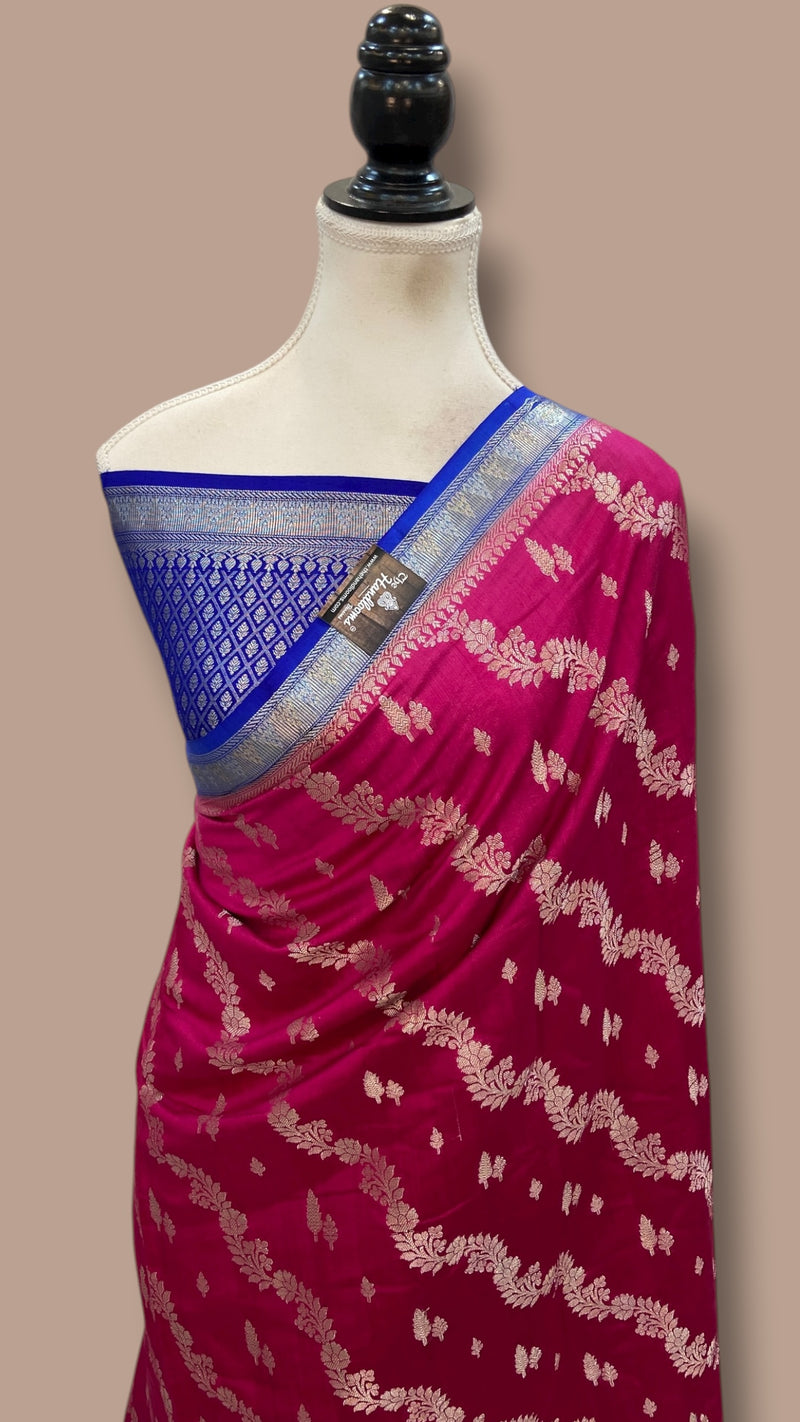 Pure Chiniya Silk Handloom Banarasi Saree - The Handlooms