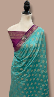 Pure Chiniya Silk Handloom Banarasi Saree - The Handlooms