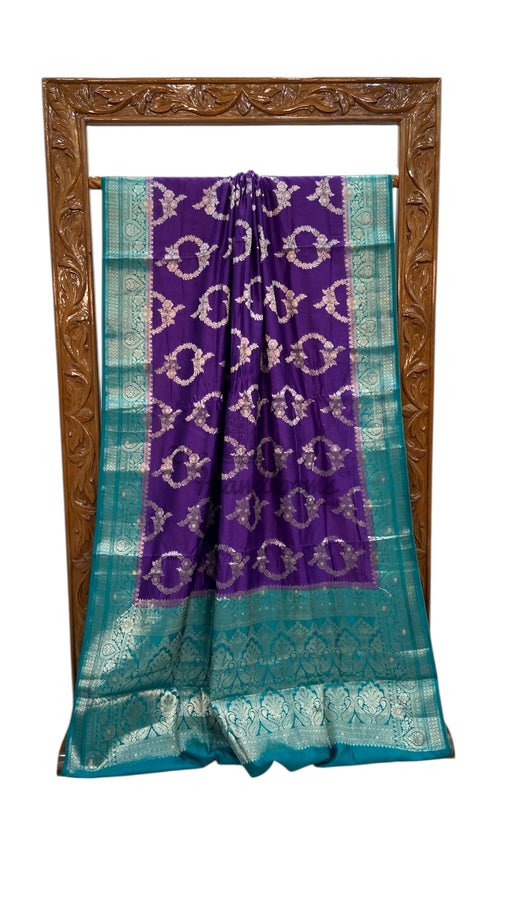 Pure Chiniya Silk Handloom Banarasi Saree - The Handlooms