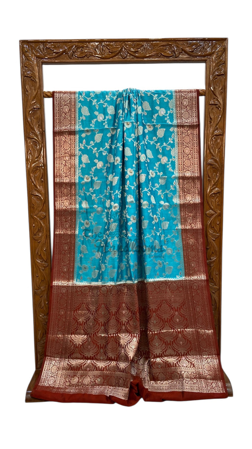 Pure Chiniya Silk Handloom Banarasi Saree - The Handlooms
