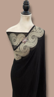 Khaddi Georgette Handloom Banarasi Saree - The Handlooms