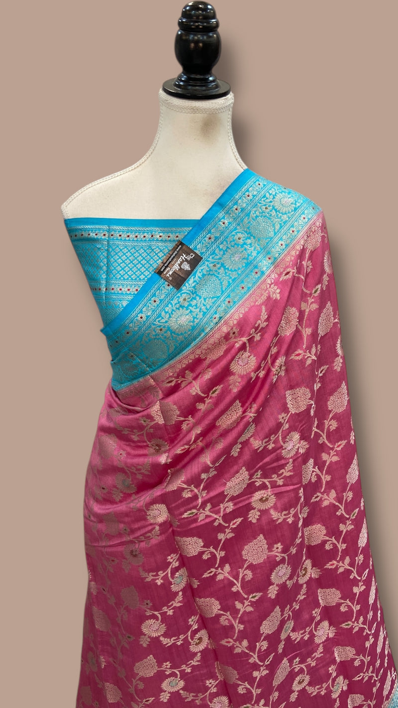 Pure Chiniya Silk Handloom Banarasi Saree - The Handlooms