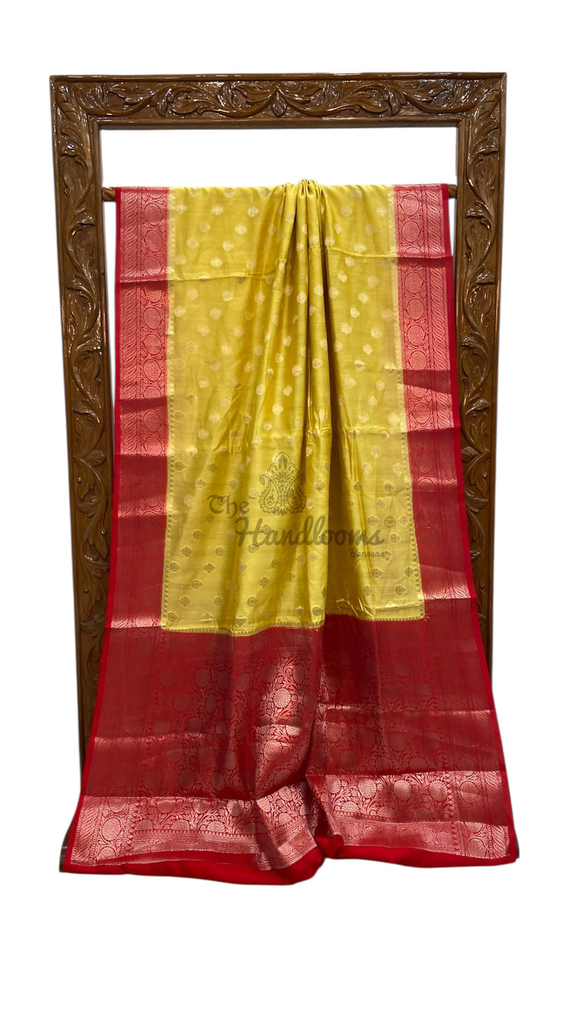 Pure Chiniya Silk Handloom Banarasi Saree - The Handlooms
