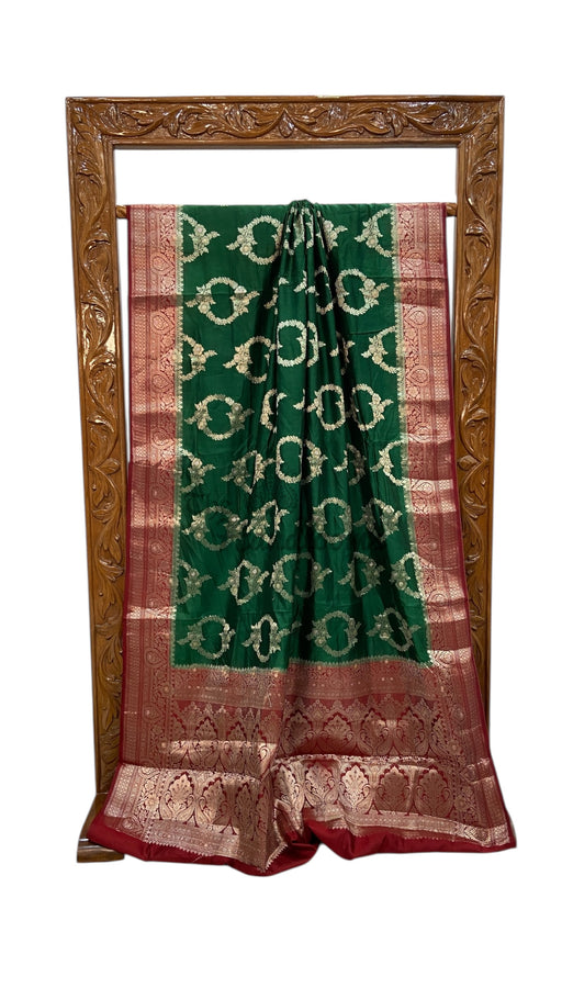 Pure Chiniya Silk Handloom Banarasi Saree - The Handlooms