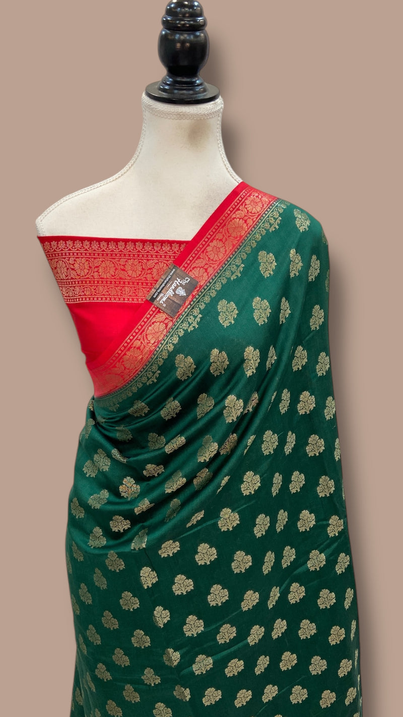 Pure Chiniya Silk Handloom Banarasi Saree - The Handlooms