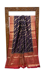 Pure Dupion Silk Banarasi Saree - The Handlooms