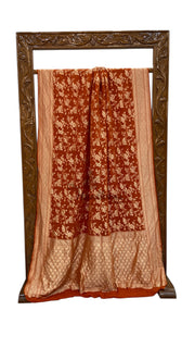 Khaddi Georgette Handloom Banarasi Saree - The Handlooms