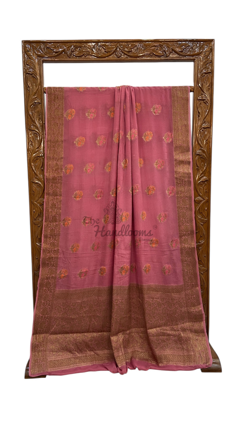 Pure Chiffon Khaddi Banarasi Saree