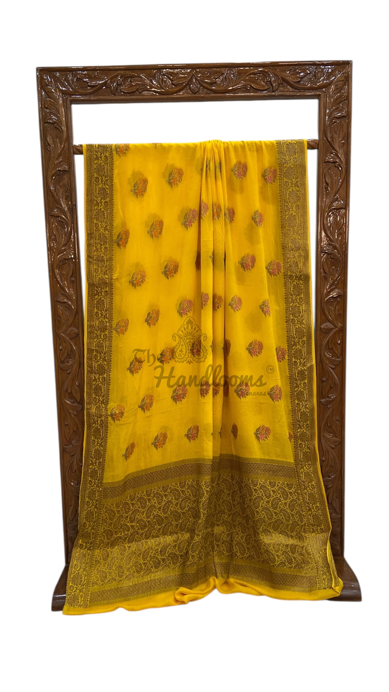 Pure Chiffon Khaddi Banarasi Saree