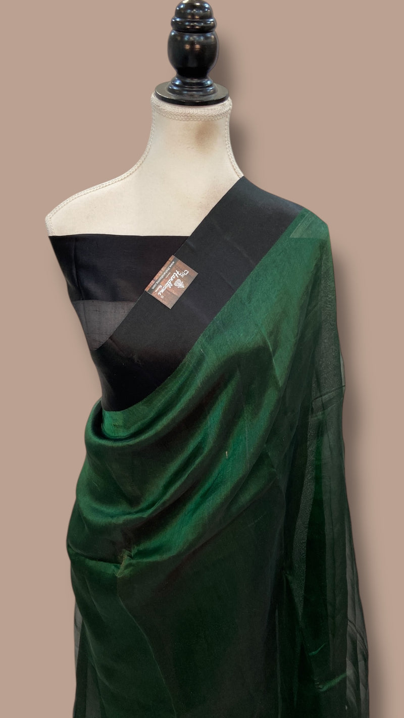 Pure Kora Tissue Handloom Banarasi Saree