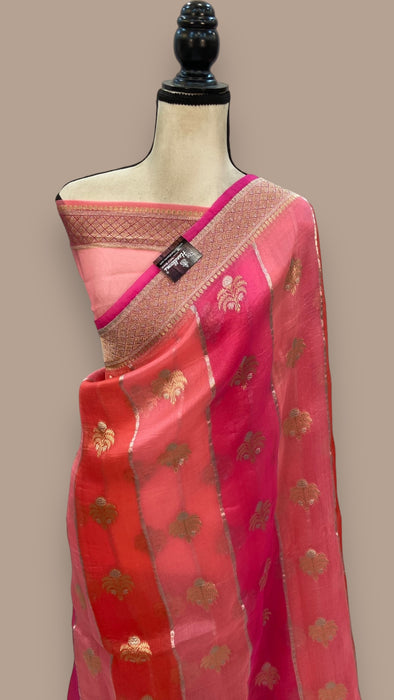 Pure Kora Handloom Banarasi Saree