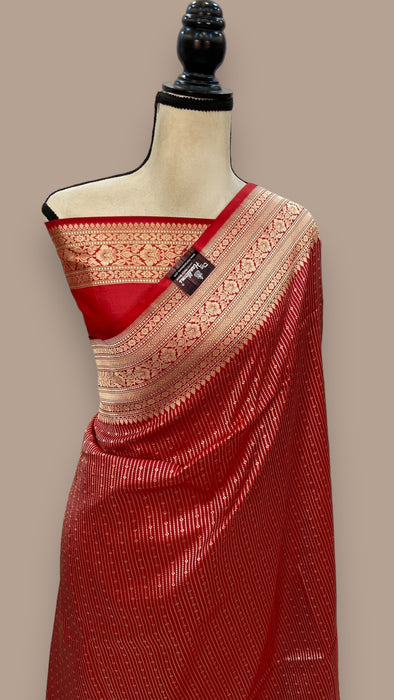 Pure Katan Silk Banarasi Handloom Saree - Tanchui Brocade