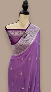 Pure Georgette Banarasi Saree - The Handlooms