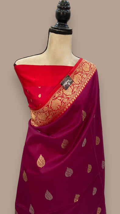 Pure Kora Handloom Banarasi Saree