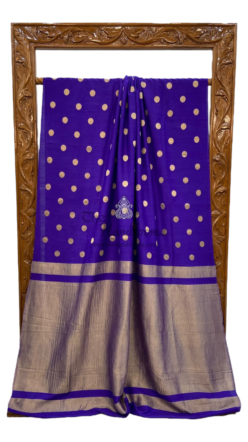 Moonga Georgette Handloom Banarasi Saree - The Handlooms