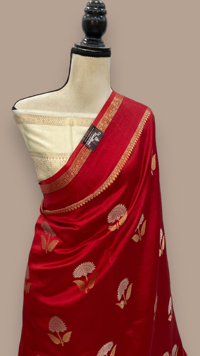 Pure Mango Silk Banarasi Handloom Saree