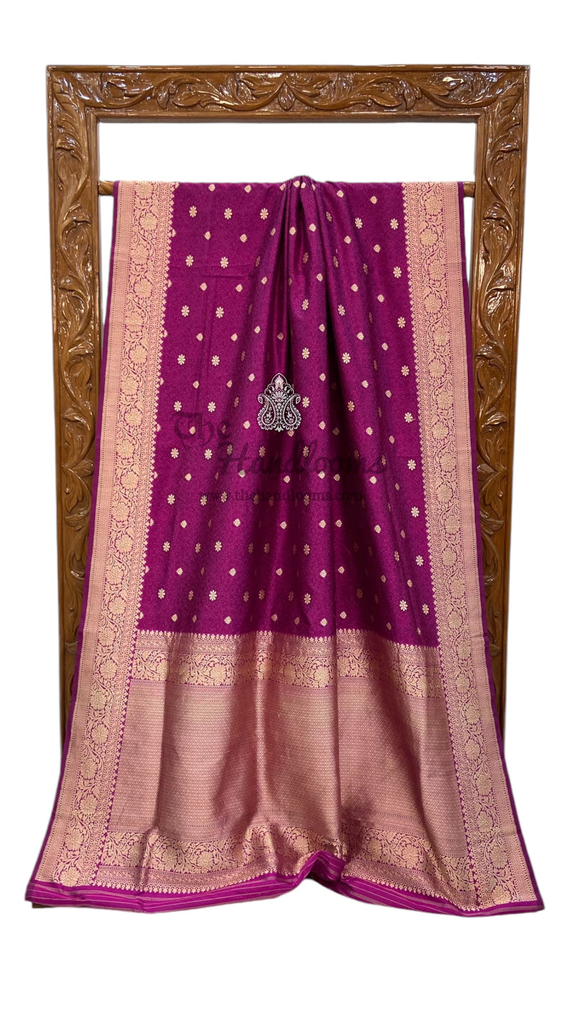 Pure Katan Silk Banarasi Handloom Saree - Tanchui Brocade - The Handlooms