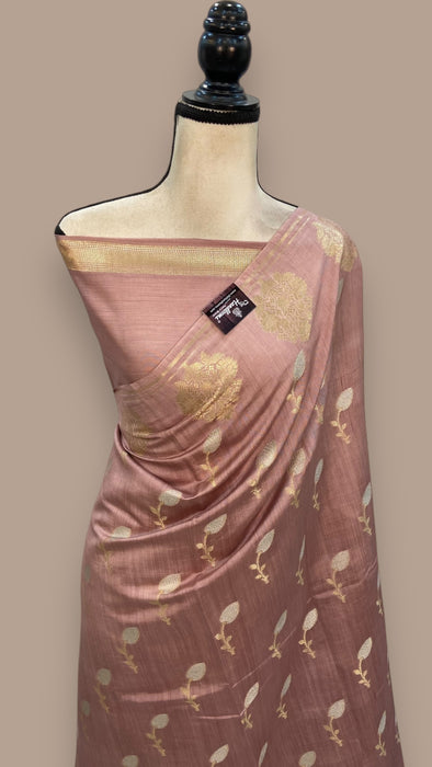 Moonga Georgette Handloom Banarasi Saree