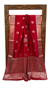 Pure Mango Silk Banarasi Handloom Saree - The Handlooms