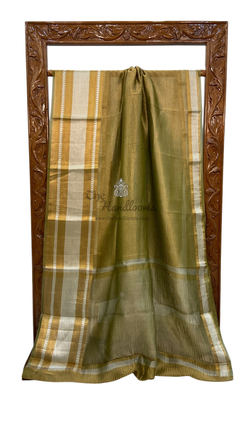 Pure Kora Tissue Handloom Banarasi Saree - The Handlooms