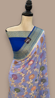 Pure Crepe Georgette Banarasi Saree - The Handlooms