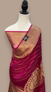 Pure Metallic Tissue Handloom Banarasi Saree - The Handlooms